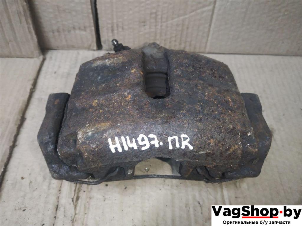 суппорт передний правый Volkswagen Golf Plus 2 поколение 2010, 1.6 л., TDi, CAY, дизель, АКПП, красный, хетчбэк 5 дв., передний привод - фото №1