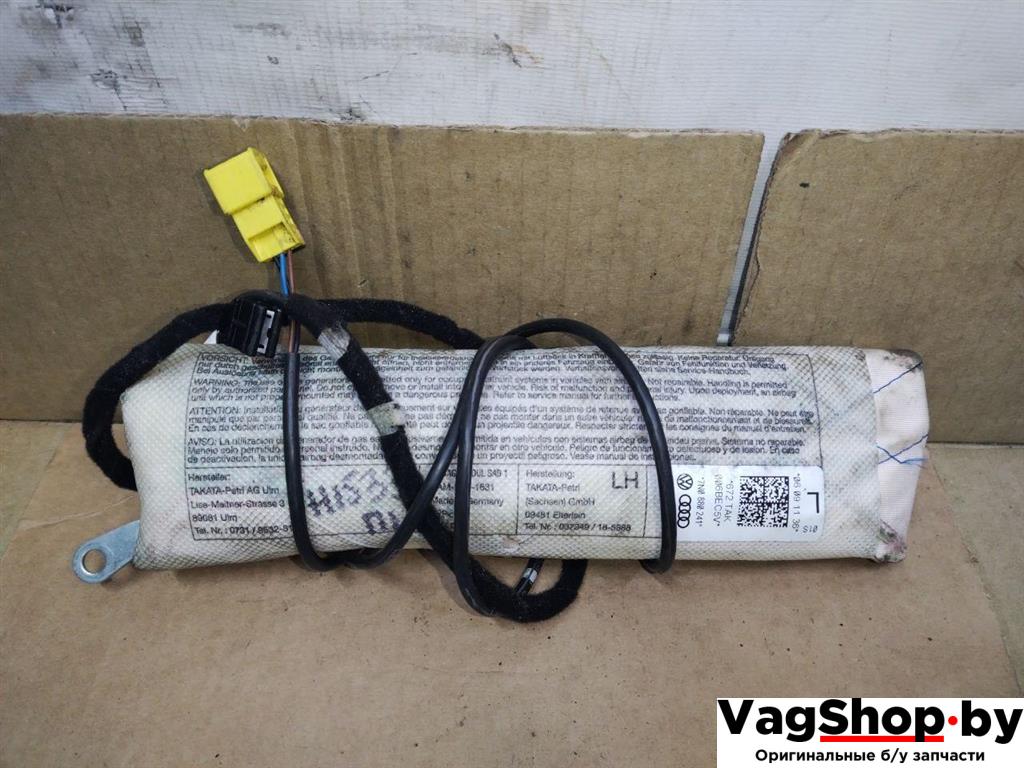 подушка безопасности сиденья Volkswagen Sharan 2 поколение 2011, 2.0 л., TDi, CFF, дизель, МКПП, черный, минивэн, передний привод, 7N0880241 - фото №1