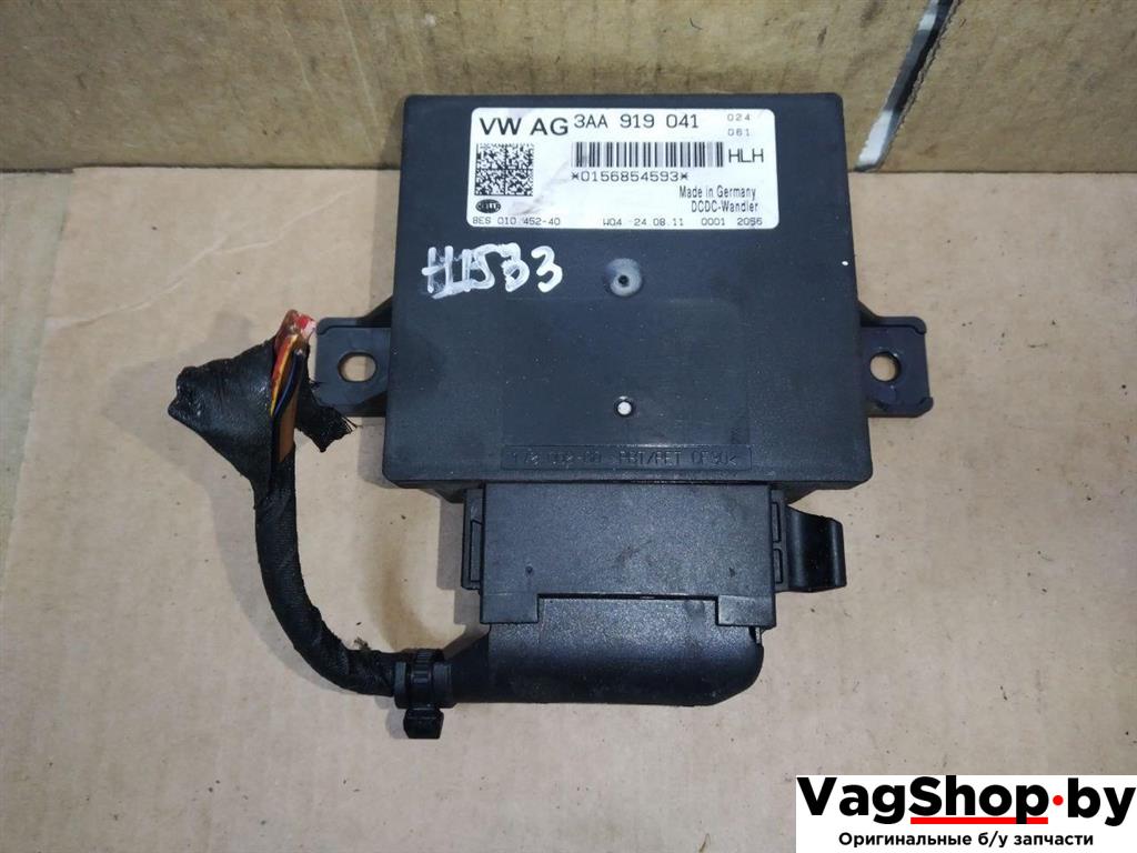 Блок стабилизации напряжения Volkswagen Sharan 2 поколение 2011, 2.0 л., TDi, CFF, дизель, МКПП, черный, минивэн, передний привод, 3AA919041 - фото №1