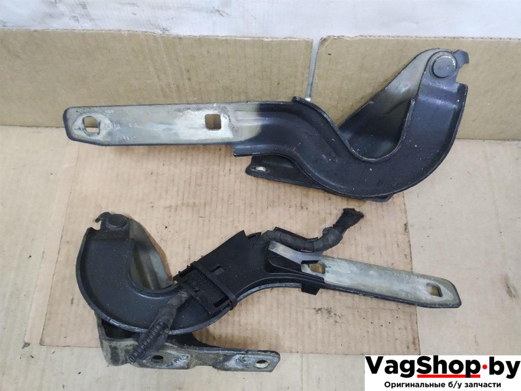 петля капота Volkswagen Sharan 2 поколение 2011, 2.0 л., TDi, CFF, дизель, МКПП, черный, минивэн, передний привод, 7N0823301B - фото №1