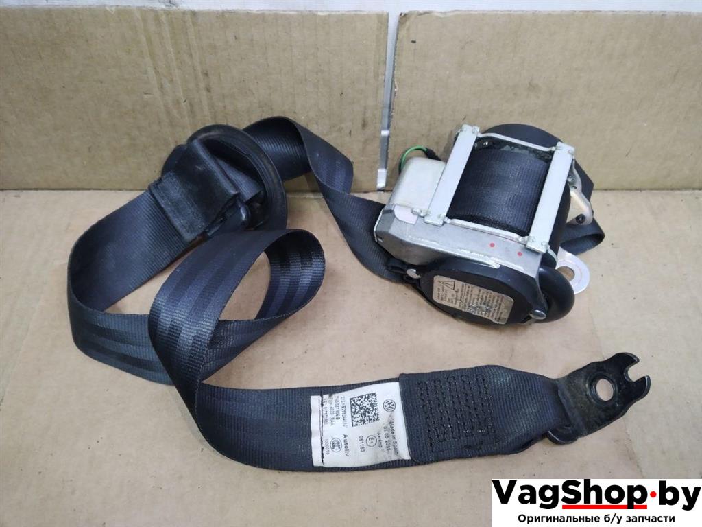 ремень безопасности Volkswagen Sharan 2 поколение 2011, 2.0 л., TDi, CFF, дизель, МКПП, черный, минивэн, передний привод, 7N0857806BRAA - фото №1