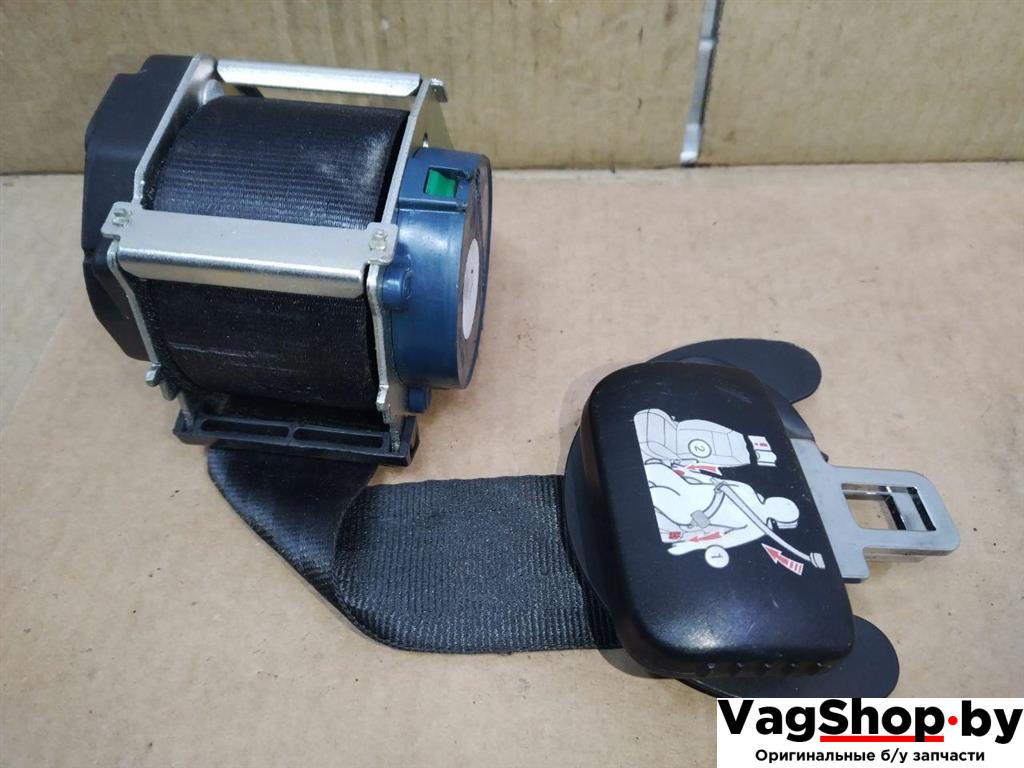 ремень безопасности Volkswagen Sharan 2 поколение 2011, 2.0 л., TDi, CFF, дизель, МКПП, черный, минивэн, передний привод, 7N0857811RAA - фото №1