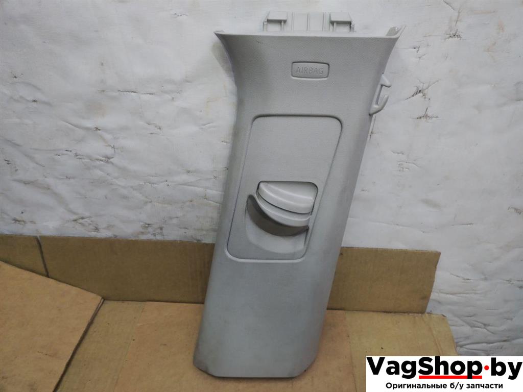 обшивка стойки центральной правой Volkswagen Sharan 2 поколение 2011, 2.0 л., TDi, CFF, дизель, МКПП, черный, минивэн, передний привод, 7N0867244D, 7N0867244B - фото №1