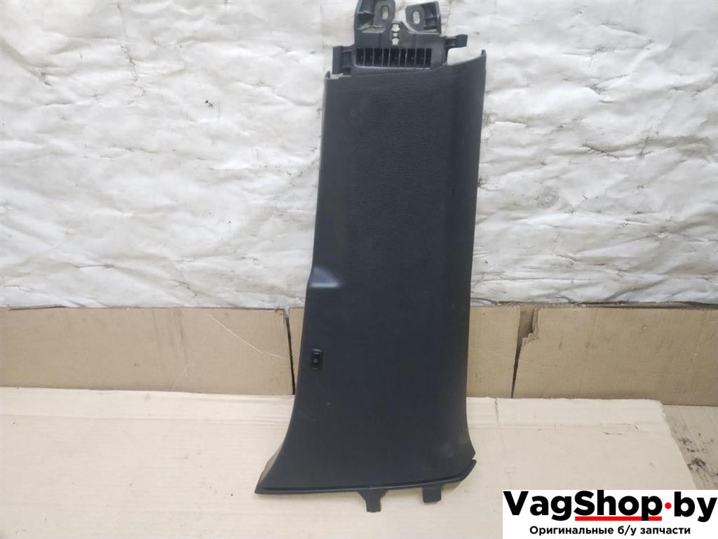 обшивка стойки центральной правой Volkswagen Sharan 2 поколение 2011, 2.0 л., TDi, CFF, дизель, МКПП, черный, минивэн, передний привод, 7N0867292, 7N0867292A - фото №1