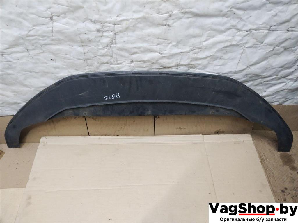 Юбка переднего бампера Volkswagen Sharan 2 поколение 2011, 2.0 л., TDi, CFF, дизель, МКПП, черный, минивэн, передний привод, 7N0805903 - фото №1