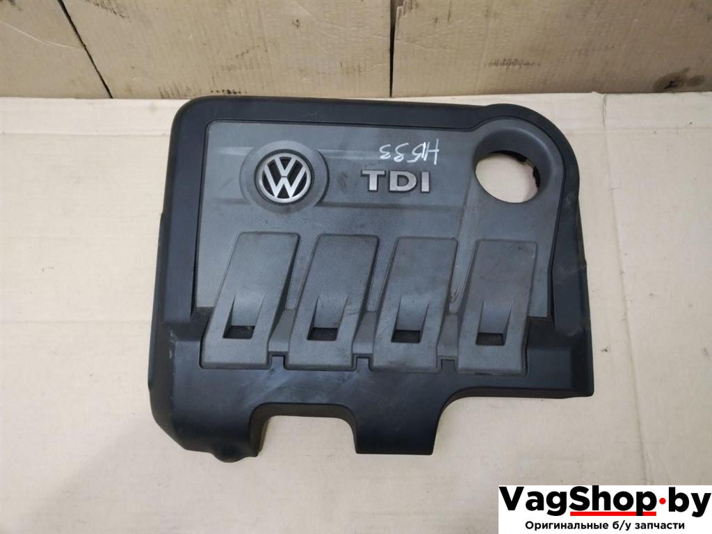 декоративная крышка двигателя Volkswagen Sharan 2 поколение 2011, 2.0 л., TDi, CFF, дизель, МКПП, черный, минивэн, передний привод, 03L103925R - фото №1