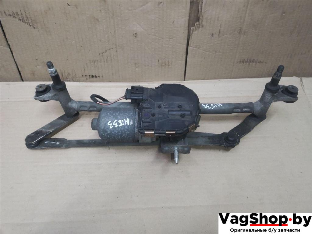 механизм стеклоочистителя (трапеция дворников) Volkswagen Sharan 2 поколение 2011, 2.0 л., TDi, CFF, дизель, МКПП, черный, минивэн, передний привод, 7N2955023A, 7N2955119A - фото №1