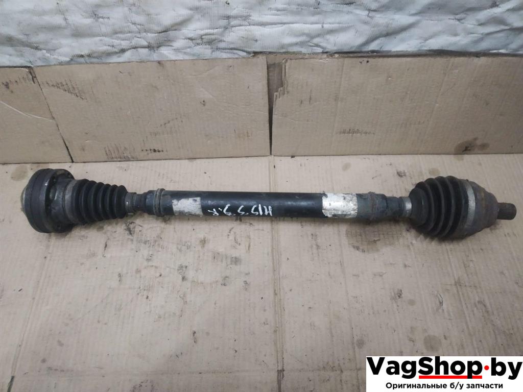 полуось передняя правая (приводной вал, ШРУС) Volkswagen Sharan 2 поколение 2011, 2.0 л., TDi, CFF, дизель, МКПП, черный, минивэн, передний привод, 7N0407764C - фото №1