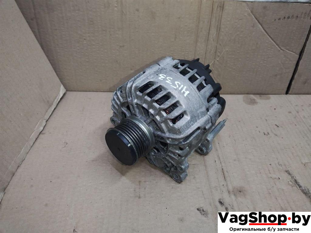 генератор Volkswagen Sharan 2 поколение 2011, 2.0 л., TDi, CFF, дизель, МКПП, черный, минивэн, передний привод - фото №1