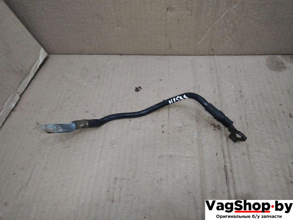 минусовой провод аккумулятора Volkswagen Sharan 2 поколение 2011, 2.0 л., TDi, CFF, дизель, МКПП, черный, минивэн, передний привод, 5N0971250J - фото №1