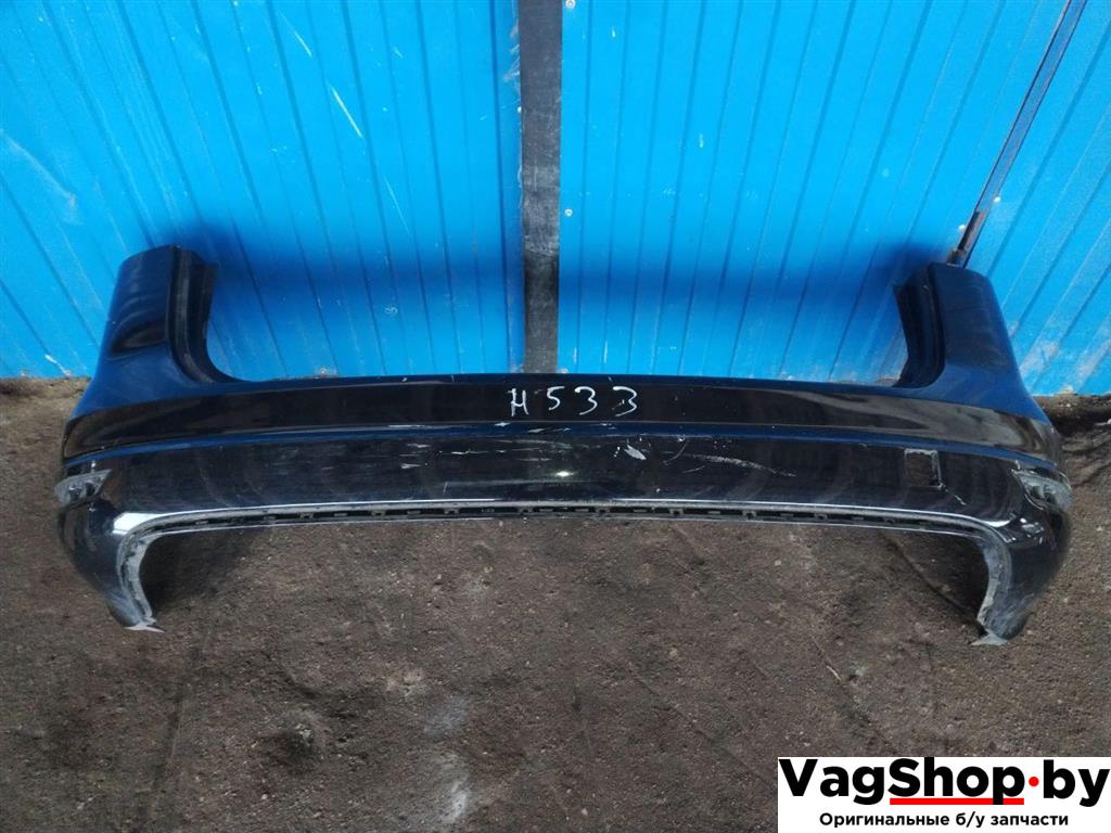 бампер задний Volkswagen Sharan 2 поколение 2011, 2.0 л., TDi, CFF, дизель, МКПП, черный, минивэн, передний привод - фото №1