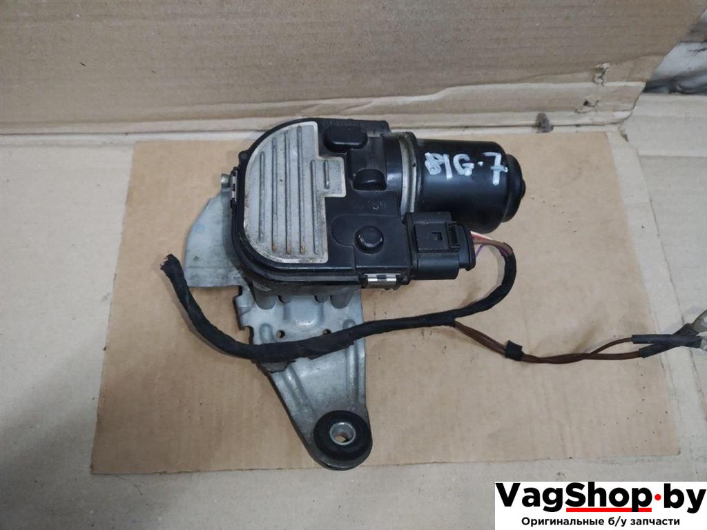 моторчик передних стеклоочистителей (дворников) Volkswagen Passat B6 2010, 1.4 л., TSI, бензин, газ, АКПП, белый, универсал, передний привод, 3C1955419A - фото №1