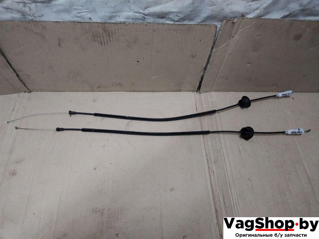 Трос двери задней Volkswagen Sharan 2 поколение 2011, 2.0 л., TDi, CFF, дизель, МКПП, черный, минивэн, передний привод, 7N0843954C - фото №1