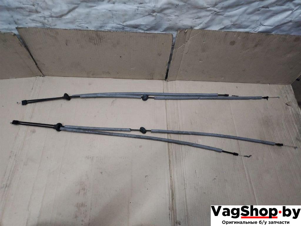 Трос двери задней Volkswagen Sharan 2 поколение 2011, 2.0 л., TDi, CFF, дизель, МКПП, черный, минивэн, передний привод, 7N0843507D - фото №1