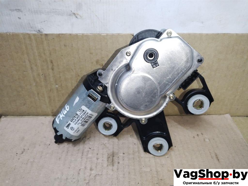 моторчик заднего стеклоочистителя (дворника) Volkswagen Touareg 1 поколение 2006, 2.5 л., TDi, BAC, дизель, АКПП, синий, внедорожник 5 дв., полный привод, 7L0955712C - фото №1
