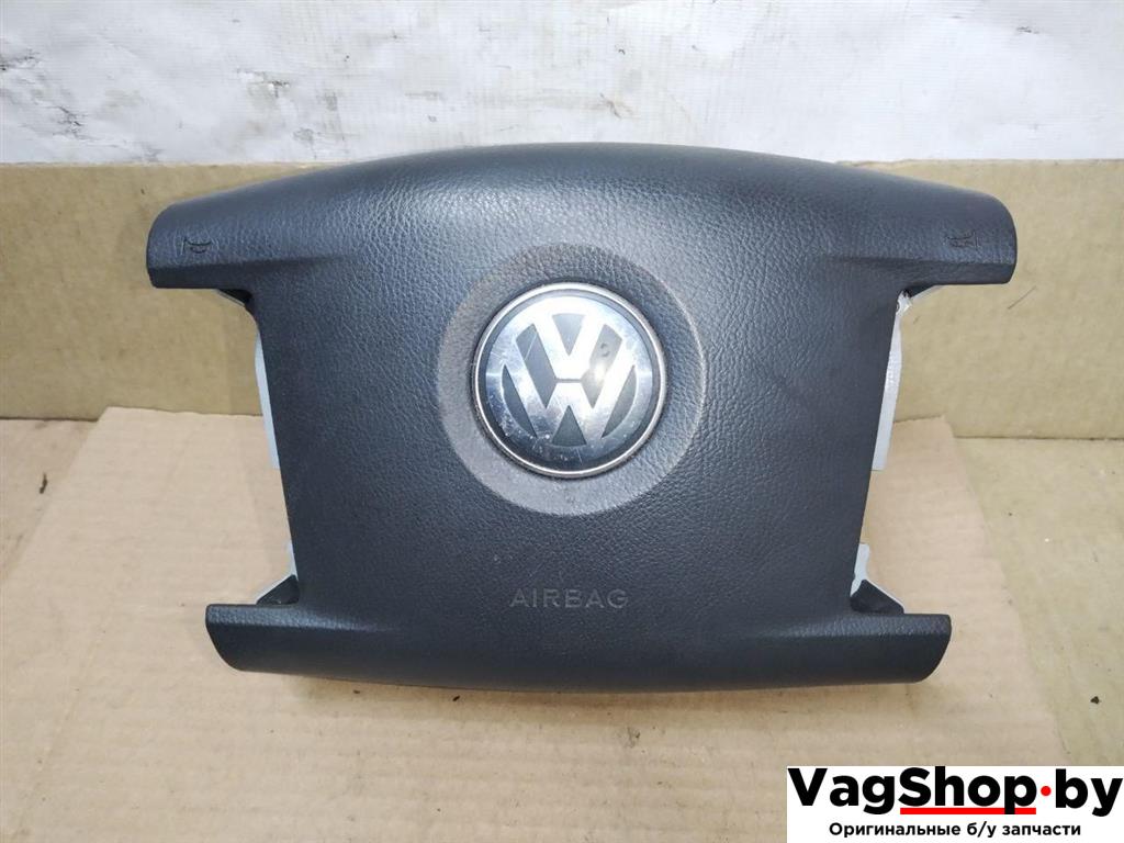 подушка безопасности водителя Volkswagen Touareg 1 поколение 2006, 2.5 л., TDi, BAC, дизель, АКПП, синий, внедорожник 5 дв., полный привод, 7L6880201DARDU - фото №1
