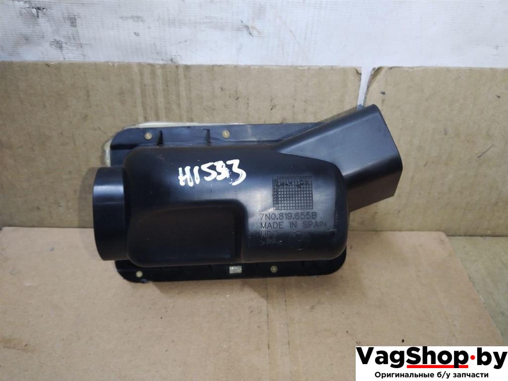 воздуховод Volkswagen Sharan 2 поколение 2011, 2.0 л., TDi, CFF, дизель, МКПП, черный, минивэн, передний привод, 7N0819655B - фото №1