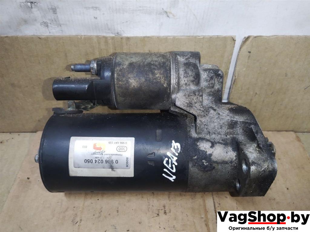 стартер Audi Q7 4L 2007, 3.0 л., TDi, BUG, дизель, АКПП, черный, внедорожник 5 дв., полный привод, 0986024050 - фото №1
