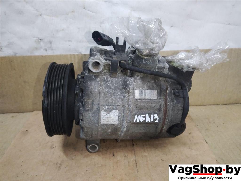 компрессор кондиционера Audi Q7 4L 2007, 3.0 л., TDi, BUG, дизель, АКПП, черный, внедорожник 5 дв., полный привод, 7L6820803M - фото №1