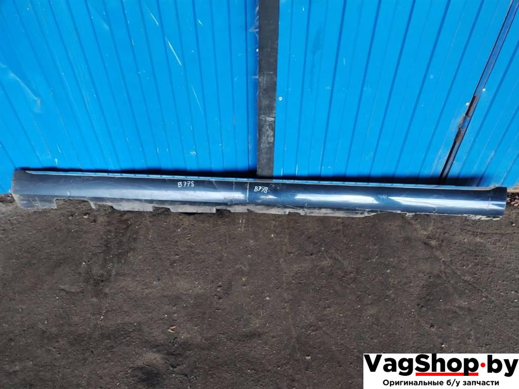 накладка на порог Audi A8 D4/4H 2011, 3.0 л., TDi, CDT, дизель, АКПП, синий, седан, полный привод, 4H0853859D - фото №1