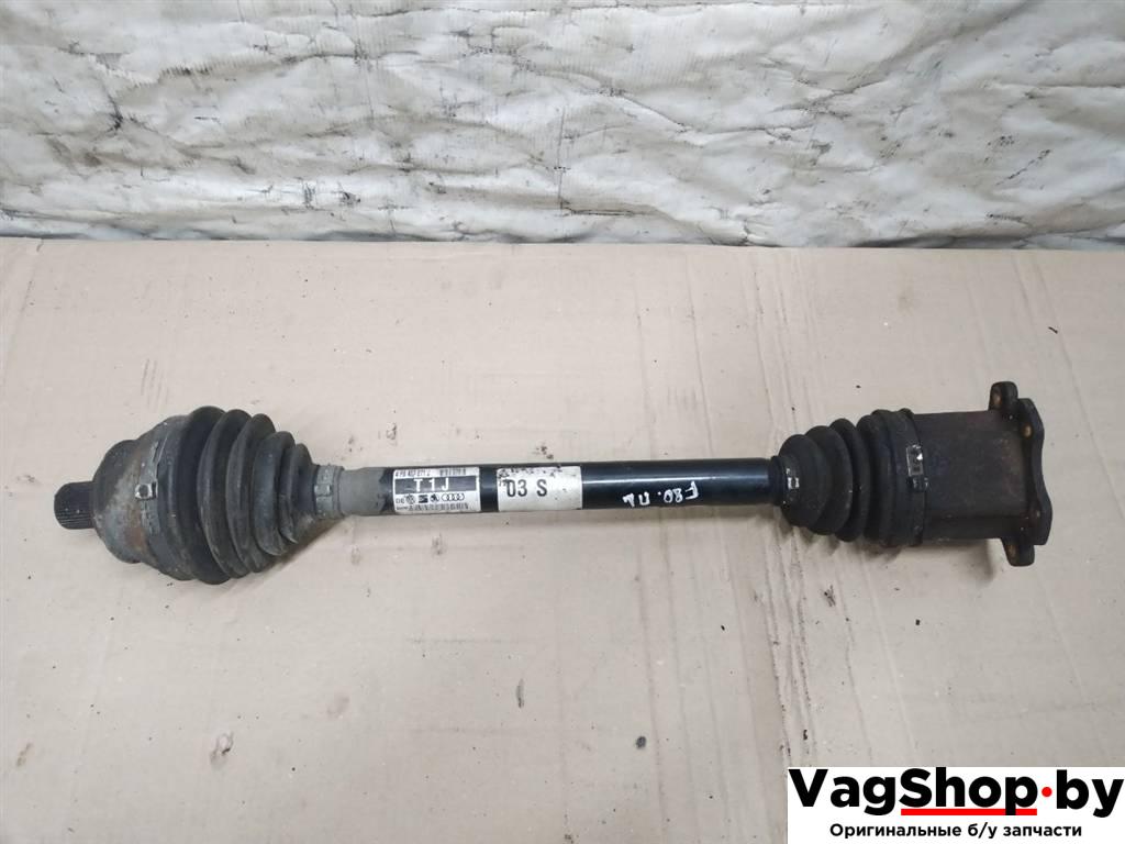 полуось передняя левая (приводной вал, ШРУС) Audi A6 4F/C6 2005, 3.0 л., TDi, BMK, дизель, АКПП, синий, седан, полный привод, 4F0407271J - фото №1
