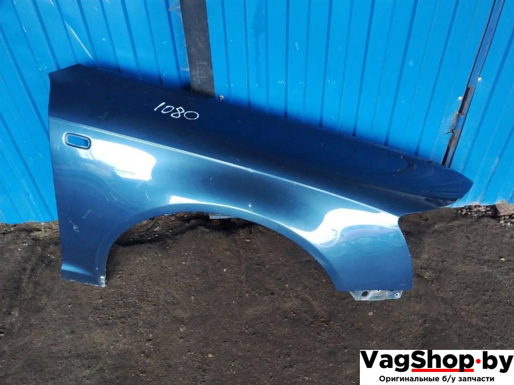крыло переднее правое Audi A6 4F/C6 2005, 3.0 л., TDi, BMK, дизель, АКПП, синий, седан, полный привод - фото №1