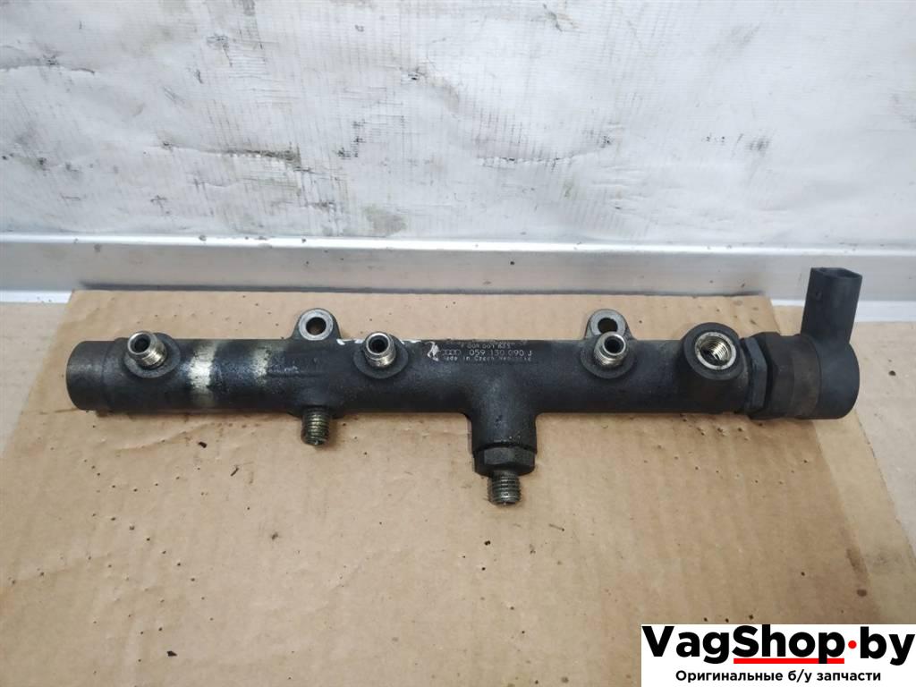 топливная рампа Audi A6 4F/C6 2005, 3.0 л., TDi, BMK, дизель, АКПП, синий, седан, полный привод, 057130764B, 059130090J, 0281002665 - фото №1