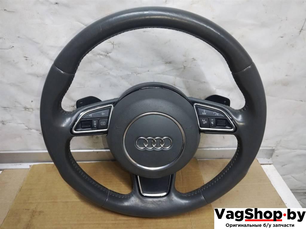 руль Audi A8 D4/4H 2011, 3.0 л., TDi, CDT, дизель, АКПП, синий, седан, полный привод, 4H0419091GCJN, 4H0880201PAZ3 - фото №1