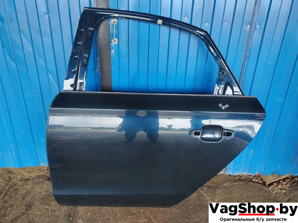 дверь задняя левая Audi A8 D4/4H 2011, 3.0 л., TDi, CDT, дизель, АКПП, синий, седан, полный привод - фото №1