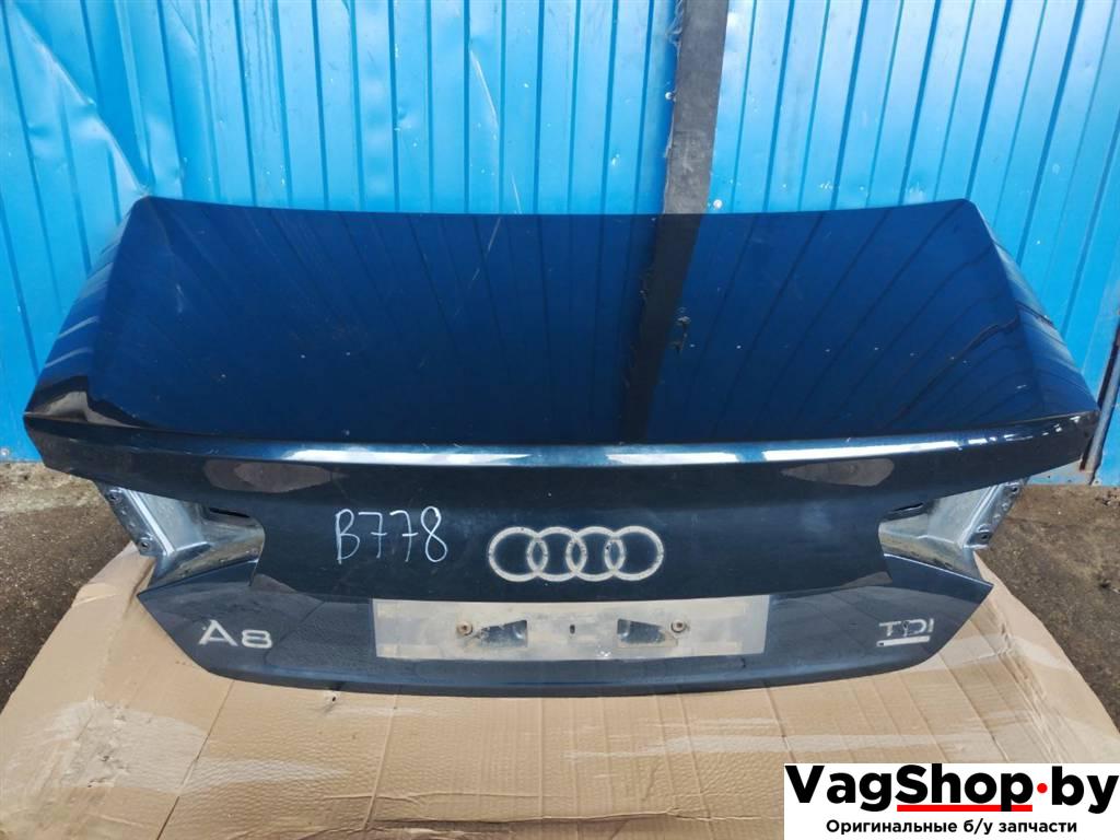 крышка багажника (дверь 3-5) Audi A8 D4/4H 2011, 3.0 л., TDi, CDT, дизель, АКПП, синий, седан, полный привод - фото №1