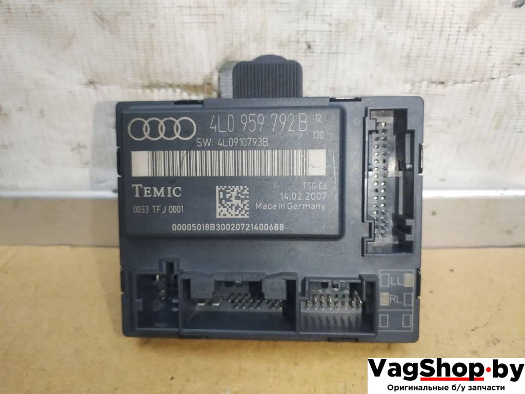 модуль управления двери Audi Q7 4L 2007, 3.0 л., TDi, BUG, дизель, АКПП, черный, внедорожник 5 дв., полный привод, 4L0959792B, 4L0910793B - фото №1