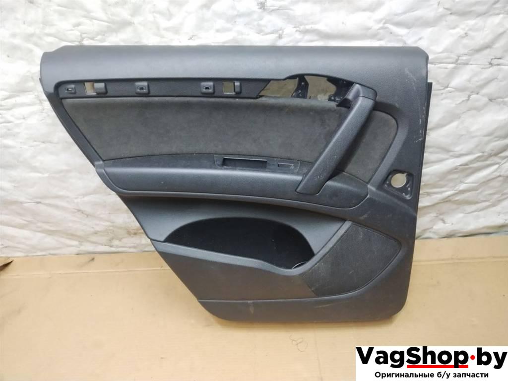 обшивка двери задняя левая Audi Q7 4L 2007, 3.0 л., TDi, BUG, дизель, АКПП, черный, внедорожник 5 дв., полный привод - фото №1