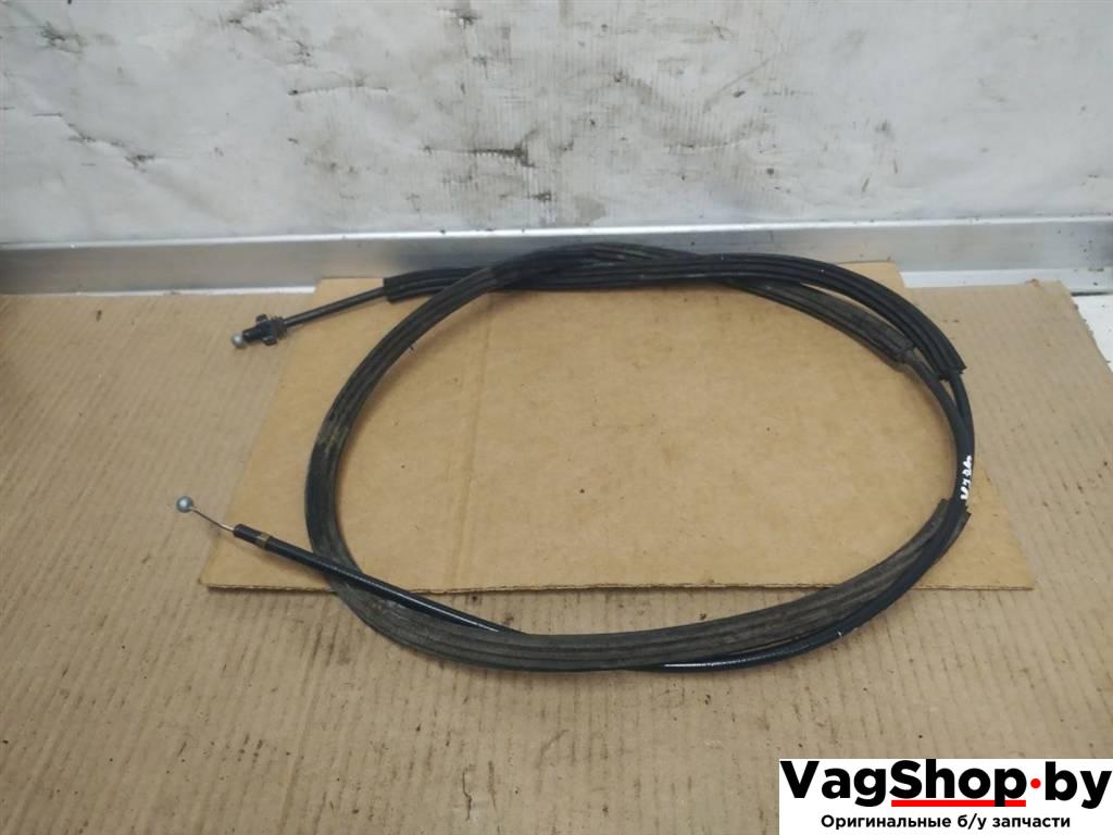 трос капота Volkswagen Touareg 2 поколение 2012, 3.6 л., FSI, CGR, бензин, АКПП, серебро, внедорожник 5 дв., полный привод, 7P6823535 - фото №1