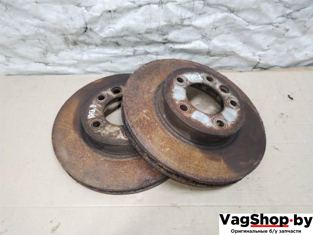 диск тормозной передний Volkswagen Touareg 2 поколение 2012, 3.6 л., FSI, CGR, бензин, АКПП, серебро, внедорожник 5 дв., полный привод - фото №1