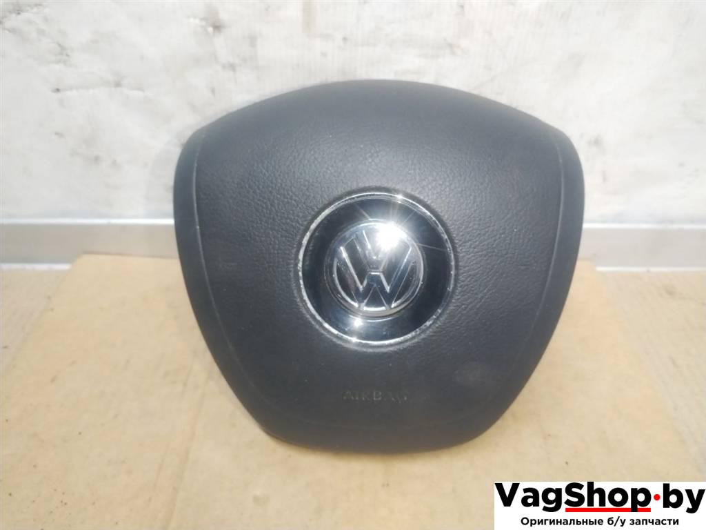 подушка безопасности водителя Volkswagen Touareg 2 поколение 2012, 3.6 л., FSI, CGR, бензин, АКПП, серебро, внедорожник 5 дв., полный привод, 7P6880201H81U - фото №1