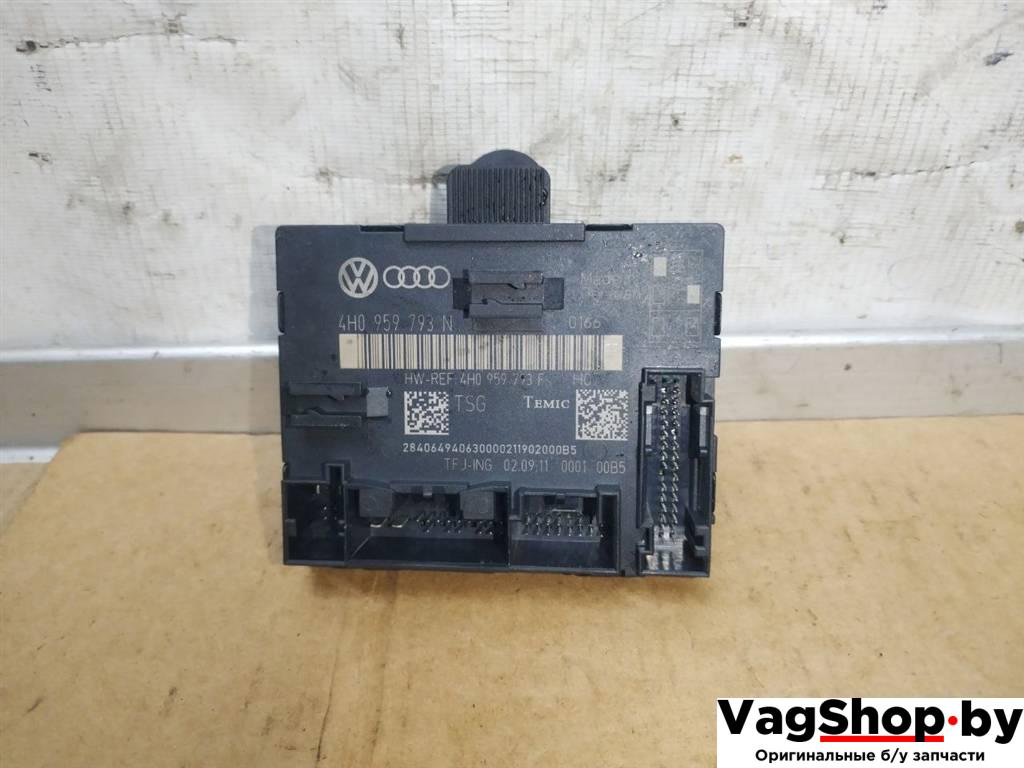 модуль управления двери Volkswagen Touareg 2 поколение 2012, 3.6 л., FSI, CGR, бензин, АКПП, серебро, внедорожник 5 дв., полный привод, 4H0959793N, 4H0959793F - фото №1