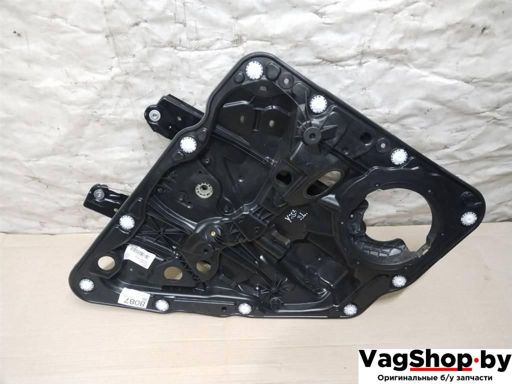 стеклоподъемник электрический задний левый Volkswagen Touareg 2 поколение 2012, 3.6 л., FSI, CGR, бензин, АКПП, серебро, внедорожник 5 дв., полный привод, 7P6839461 - фото №1