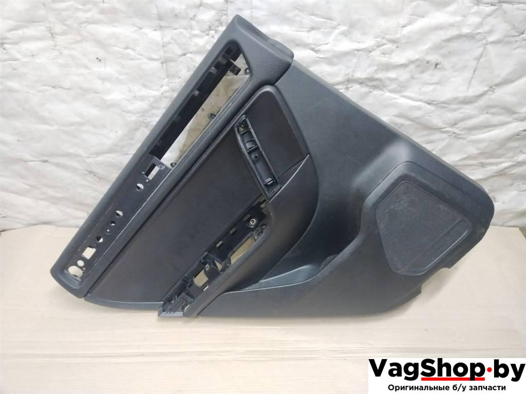 обшивка двери задняя левая Volkswagen Touareg 2 поколение 2012, 3.6 л., FSI, CGR, бензин, АКПП, серебро, внедорожник 5 дв., полный привод - фото №1