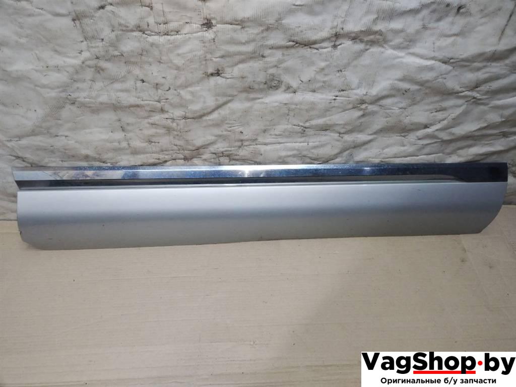 молдинг двери передней правой Volkswagen Touareg 2 поколение 2012, 3.6 л., FSI, CGR, бензин, АКПП, серебро, внедорожник 5 дв., полный привод, 7P6854940H - фото №1
