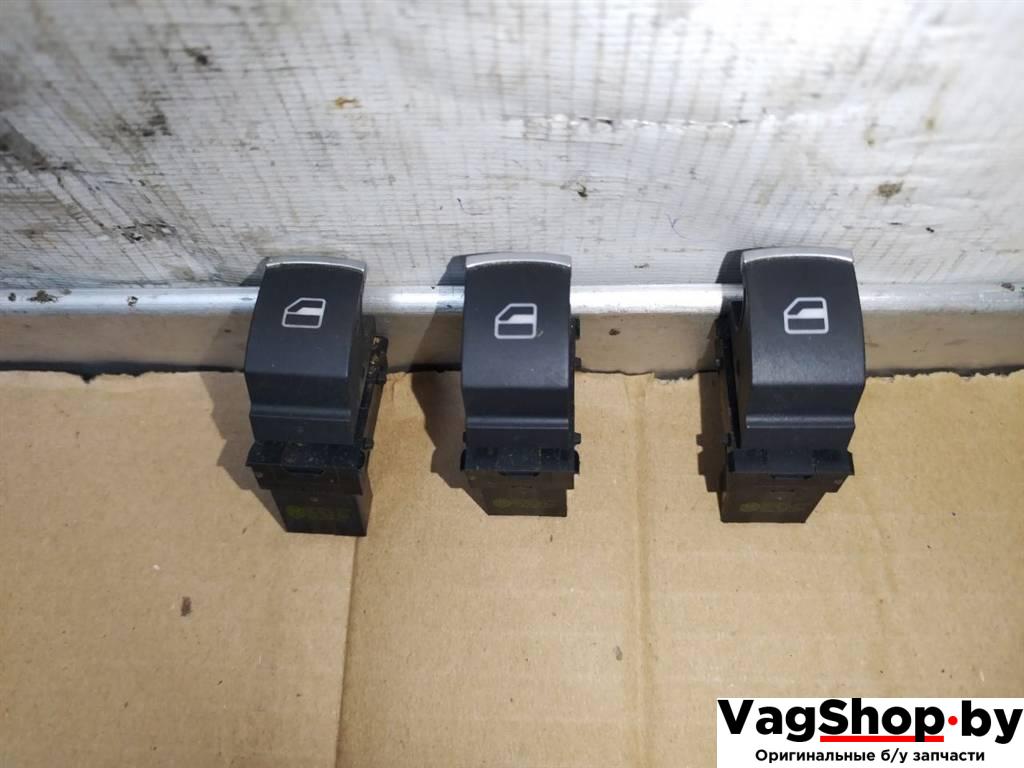 кнопка стеклоподъемника Volkswagen Touareg 2 поколение 2012, 3.6 л., FSI, CGR, бензин, АКПП, серебро, внедорожник 5 дв., полный привод, 5K0959855 - фото №1