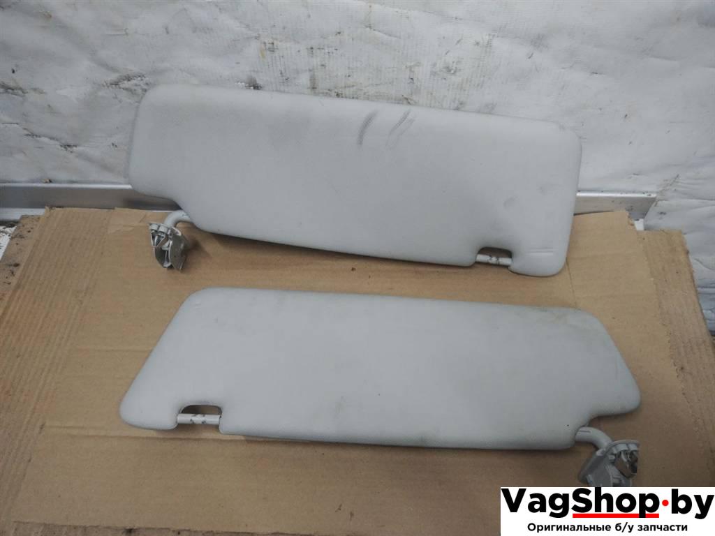 козырек солнцезащитный Audi A4 B8/8K 2010, 2.7 л., TDi, CGK, дизель, МКПП, белый, седан, передний привод, 8K0857551, 8K0857552 - фото №1