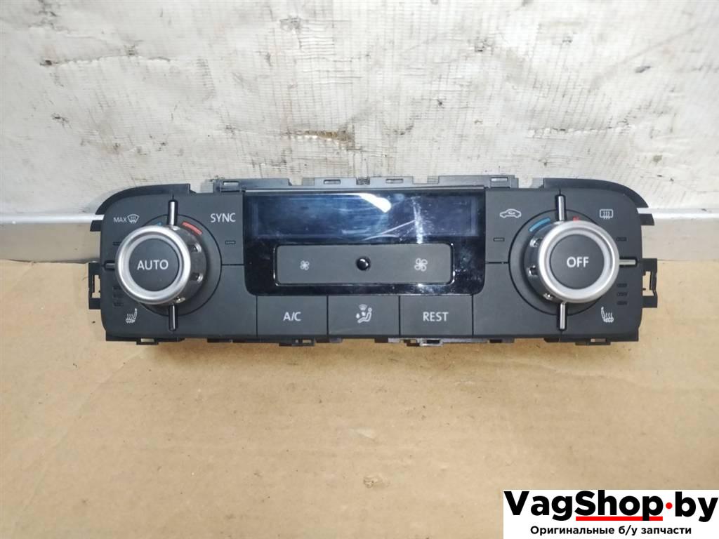 блок управления печки / климат-контроля Volkswagen Touareg 2 поколение 2014, 3.6 л., FSI, CGR, бензин, АКПП, синий, внедорожник 5 дв., полный привод, 7P6907040BR - фото №1
