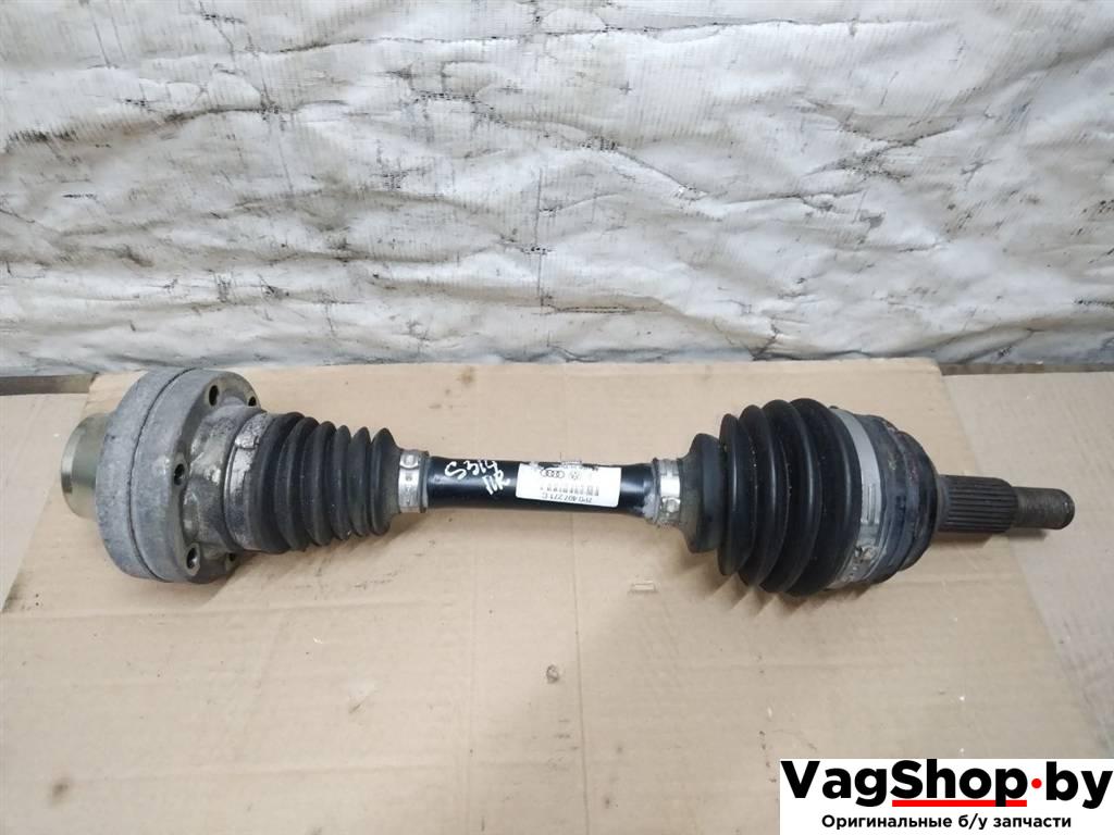 полуось передняя правая (приводной вал, ШРУС) Volkswagen Touareg 2 поколение 2014, 3.6 л., FSI, CGR, бензин, АКПП, синий, внедорожник 5 дв., полный привод, 7P0407271C - фото №1