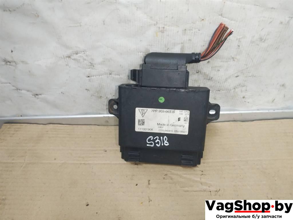 Блок стабилизации напряжения Porsche Panamera 970 2011, 3.6 л., i, M 46.40, бензин, АКПП, черный, хетчбэк 5 дв., полный привод, 7PP959663B - фото №1