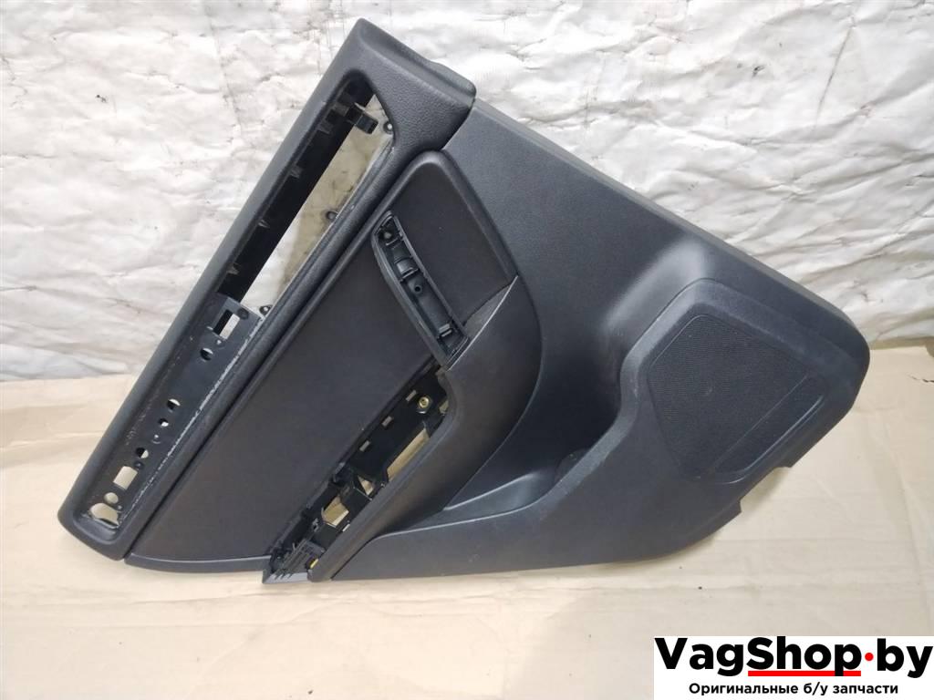 обшивка двери задняя левая Volkswagen Touareg 2 поколение 2014, 3.6 л., FSI, CGR, бензин, АКПП, синий, внедорожник 5 дв., полный привод - фото №1