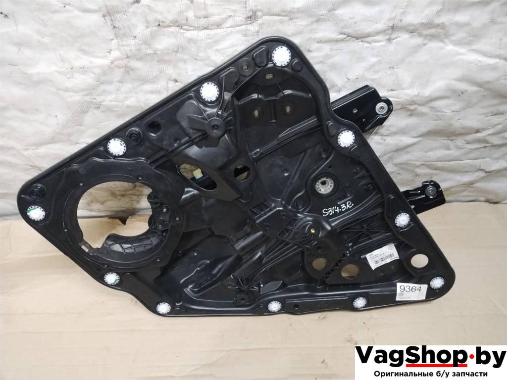 стеклоподъемник электрический задний правый Volkswagen Touareg 2 поколение 2014, 3.6 л., FSI, CGR, бензин, АКПП, синий, внедорожник 5 дв., полный привод, 7P6839756A - фото №1