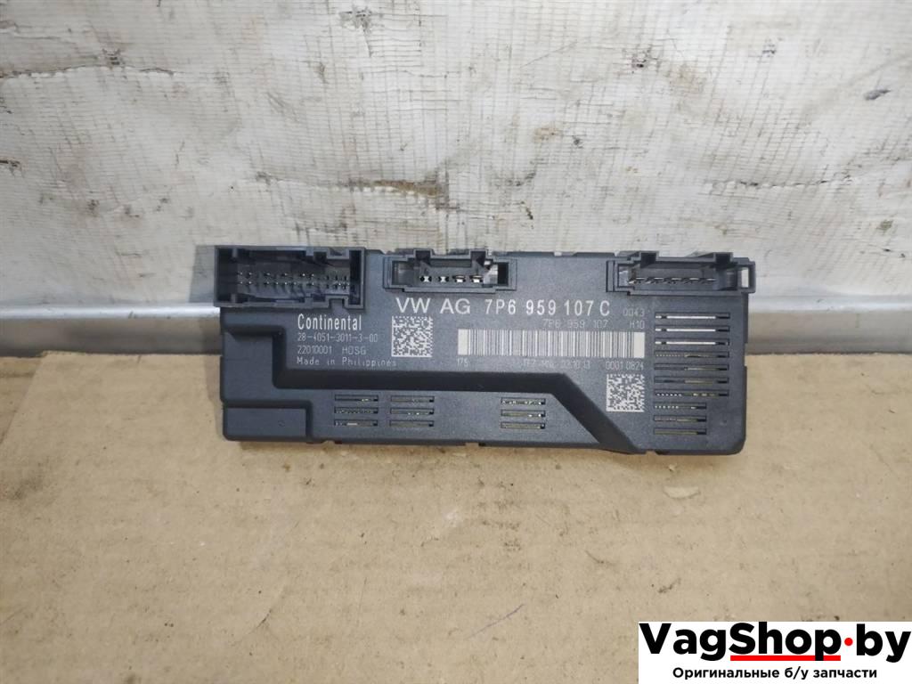 блок управления крышкой багажника Volkswagen Touareg 2 поколение 2014, 3.6 л., FSI, CGR, бензин, АКПП, синий, внедорожник 5 дв., полный привод, 7P6959107C, 7P6959107 - фото №1