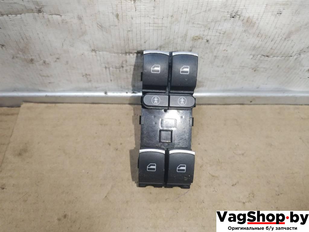 кнопка стеклоподъемника переднего левого Volkswagen Touareg 2 поколение 2014, 3.6 л., FSI, CGR, бензин, АКПП, синий, внедорожник 5 дв., полный привод, 7P6959857 - фото №1