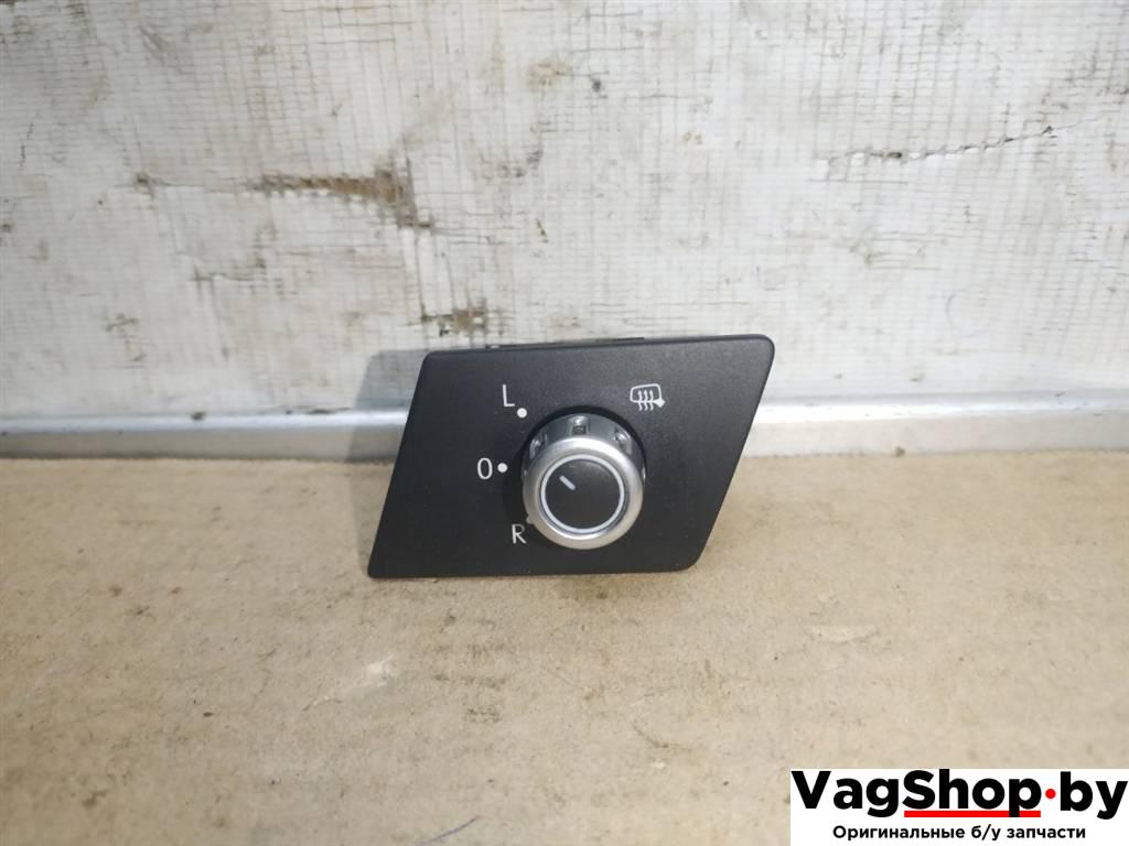 джойстик регулировки зеркал Volkswagen Touareg 2 поколение 2014, 3.6 л., FSI, CGR, бензин, АКПП, синий, внедорожник 5 дв., полный привод, 7P1959565B - фото №1