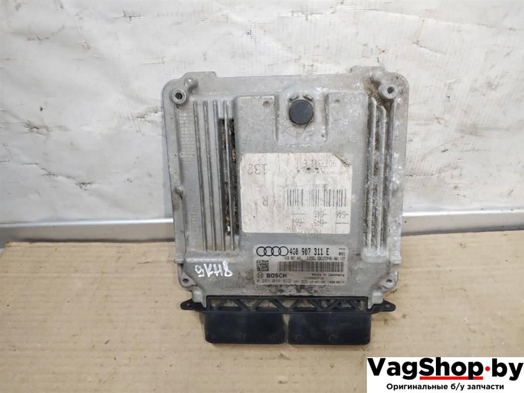 блок управления двигателем Audi A7 1 4G 2012, 3.0 л., TDi, CLA, дизель, АКПП, белый, хетчбэк 5 дв., полный привод, правый руль, 4G0907311E, 4G0907401 - фото №1